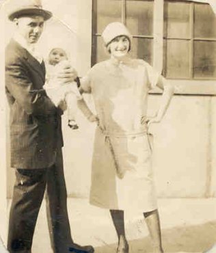Joan with uncle and daughter, Betty, circa 1926.